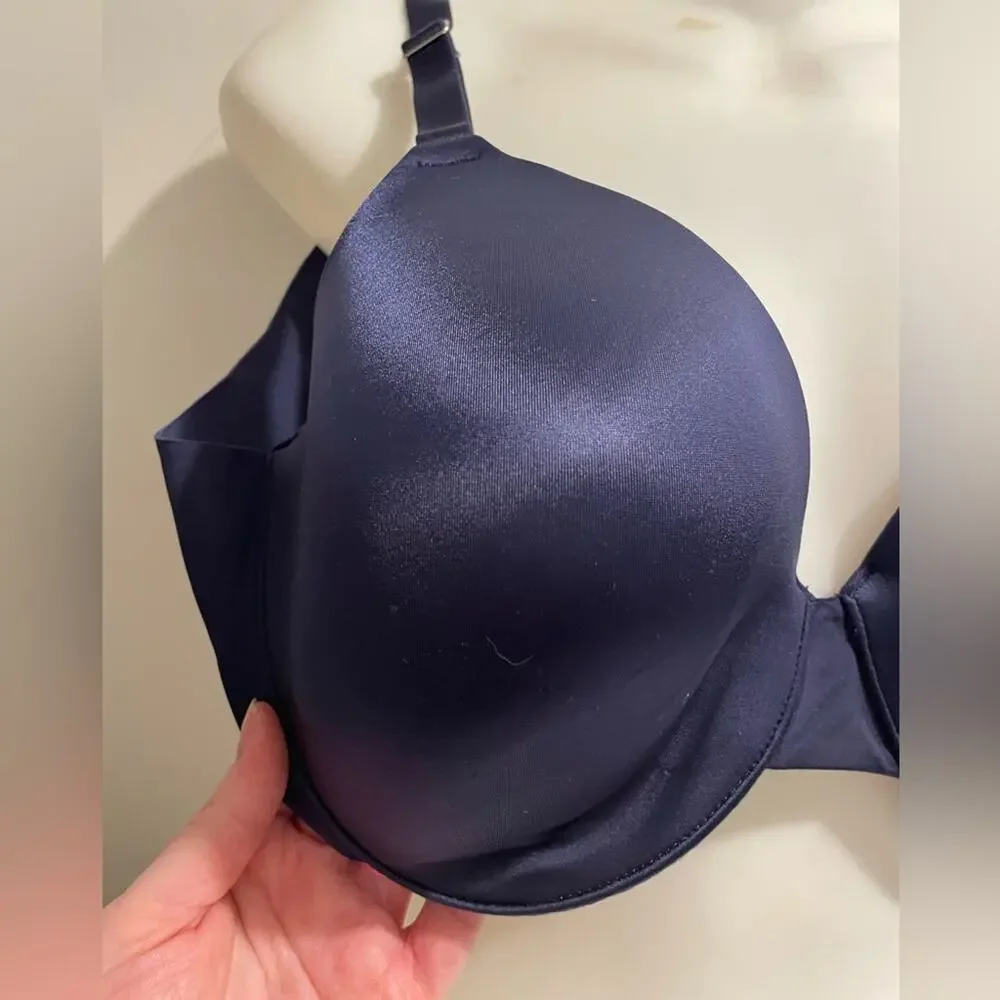 Soma Brand Women's 40C Vanishing Back Full Coverage Bra Navy Underwire